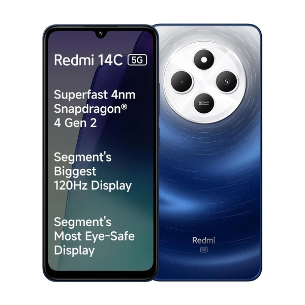 REDMI Smart Phone14C 5G (Stardust Purple, 128 GB) (4 GB RAM) - Purple, 4GB, 128GB