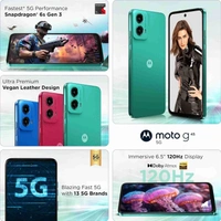 MOTOROLA Motorola Smart Phone G45 5G (Brilliant Green, 8GB RAM, 128GB Storage) | 6.5" FHD+ Display | Snapdragon 6 Gen1 Processor | 50MP Camera | 16MP Front Camera | 5000mAh Battery | 33W Charging (Brilliant Green) - 8 GB, 128 GB