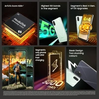 SAMSUNG Samsung Smart Phone Galaxy M06 5G (6GB RAM, 128 GB Storage) | MediaTek Dimensity 6300 | AnTuTu Score 422K+ | 12 5G Bands| 25W Fast Charging | 4 Gen. of OS Upgrades | Without Charger