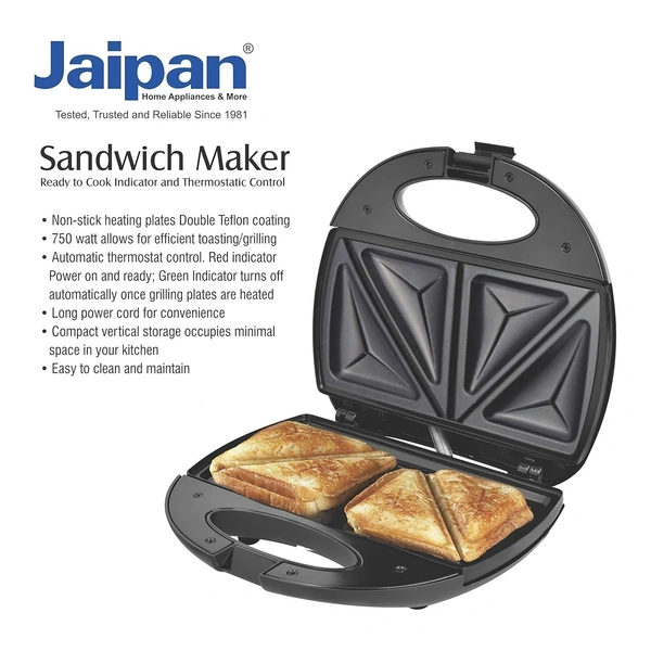 JAIPAN Jaipan Toster Sandwich Maker 750W (BLACK)