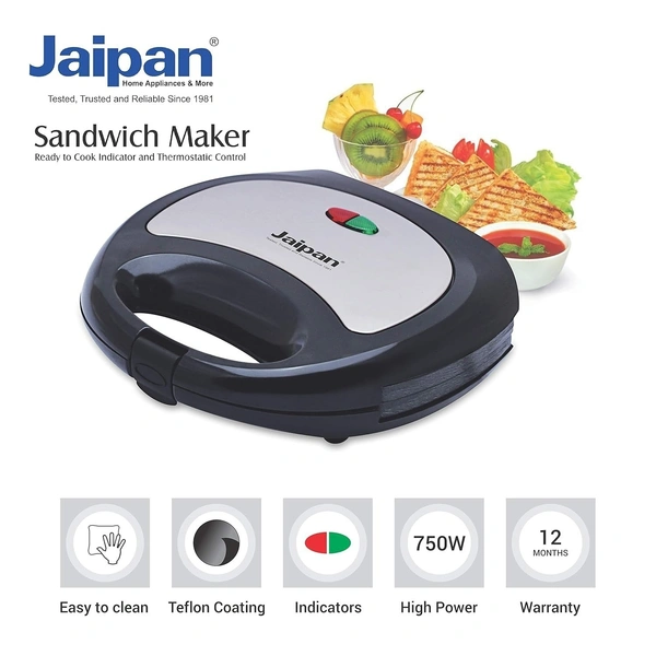JAIPAN Jaipan Toster Sandwich Maker 750W (BLACK)
