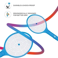 Nippo NIPPO Guard Rechargeable Mosquito Bat, Fast Charging, 500mAh Lithium-Ion Battery, Shock-Proof (Blue)