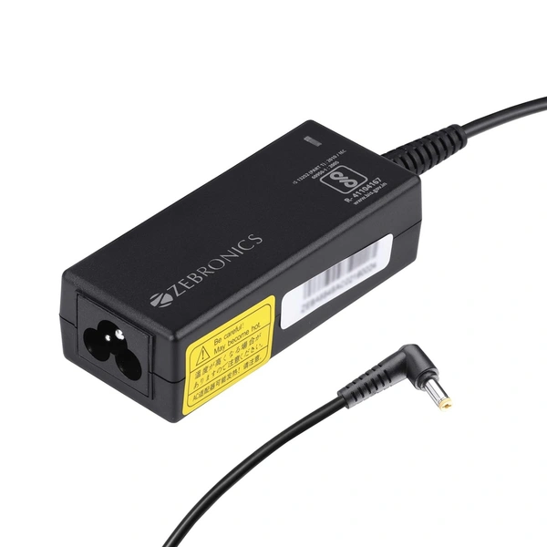 Zebronics Zeb- LA401720045L 45W Laptop Adapter 4x1.7mm Connector (Black)