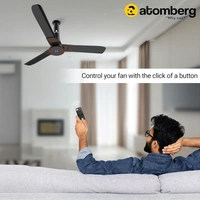 ATOMBERG Atomberg Original Remote With Boost, Sleep & Timer Mode | IR Remote | Ceiling Fan Remote (BLACK)