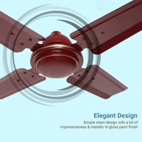 JAIPAN Jaipan Honda High-Speed Ceiling Fan | 24inch 600mm | Easy To Operate | Double Ball Bearing Fan (BROWN)