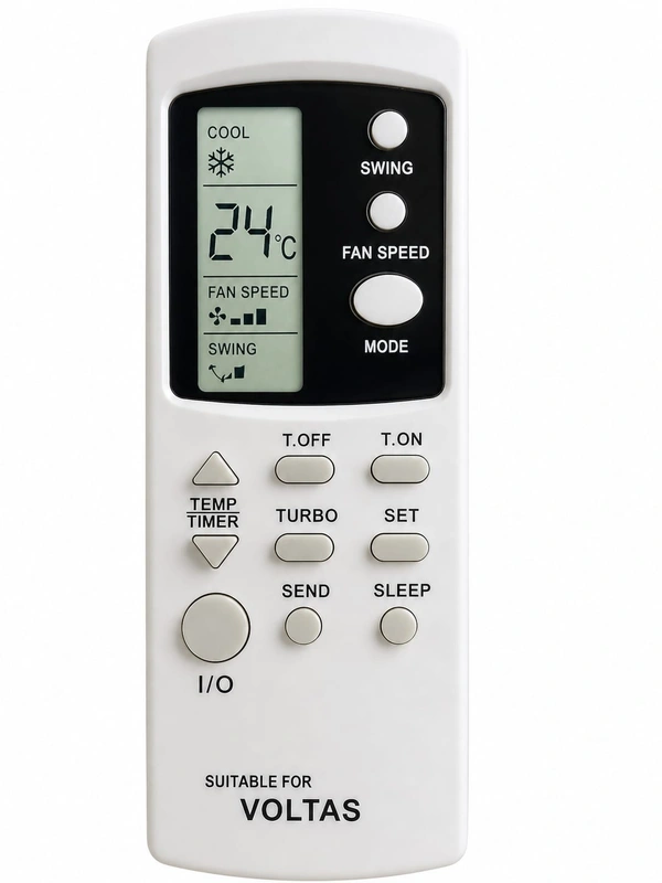 VEV Voltas Split AC Remote Control Compatible For Voltas AC (WHITE)