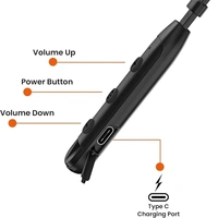 VEV Star ML-100 Wireless Neck Band Magnetic Stereo Earbunds | Upto 32 Hrs Play Time | With Type-C Charging (BLACK)