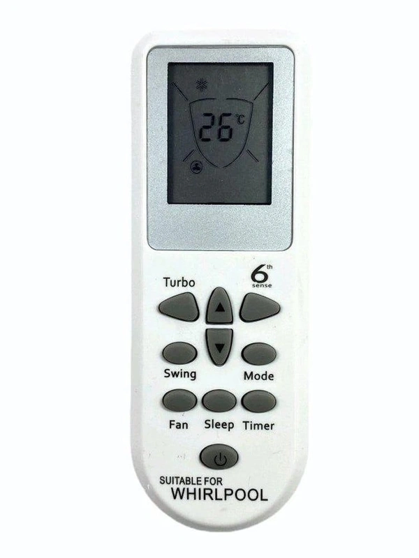 VEV Whirlpool AC Remote Control Compatible for Whirlpool AC Remote (WHITE)