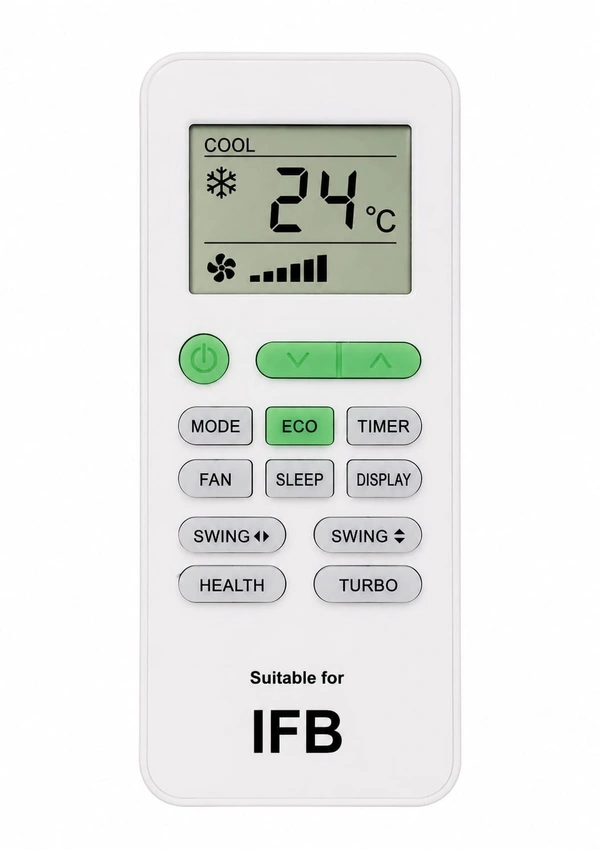 VEV IFB AC Remote Compatible with IFB & Videocon Split/Window AC Remote Control (WHITE)