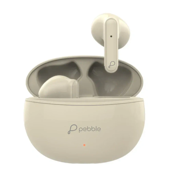 Pebble SOUL BUDS True Wireless Earpods | ENC with Dual Mic | Just making it crystal clear (Peach) - Peach
