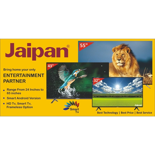 Jaipan 43 Inch JP4300WT Smart TV | Full HD TV (Black)