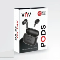 VNV Pods Smart TWS Earbuds With Auto ENC 42Hrs Play Time (WHITE)