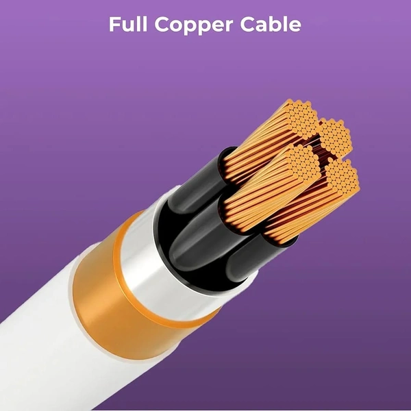 LAPCARE Lapcare Printer USB Cable 3 Meter | High-Speed Data Transfer | WIDE COMPATIBILITY | Durable Build | Easy to use | High Quality Technology (WHITE) - 3 Meter