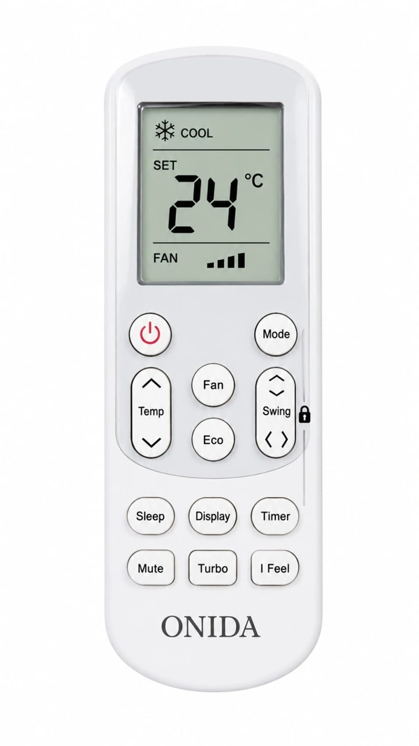 VEV Onida Split AC Remote Compatiable For Ondia AC (WHITE)