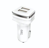 RD 3A Max Output Dual USB Car Charger With Micro USB | Adapter Compatible with Most Cars & Cellular Phones (WHITE)