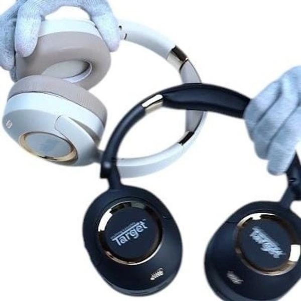 Target HB-255 Wireless Headphone 17H Playtime, Type-C Charging, Built-In Mic, Universal Bluetooth Compatibility (BLACK)