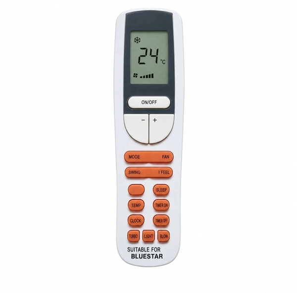 VEV Bluestar Split AC Remote Compatible For Bluestar AC Remote (WHITE)
