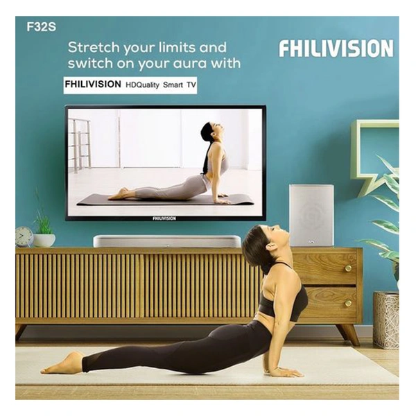 FHILIVISION 32 inch FLB2S Smart LED TV (Black)