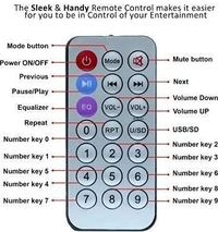 Satron Car USB Player Multimedia Player With FM/USB/SD/AUX Compatibility (Black)