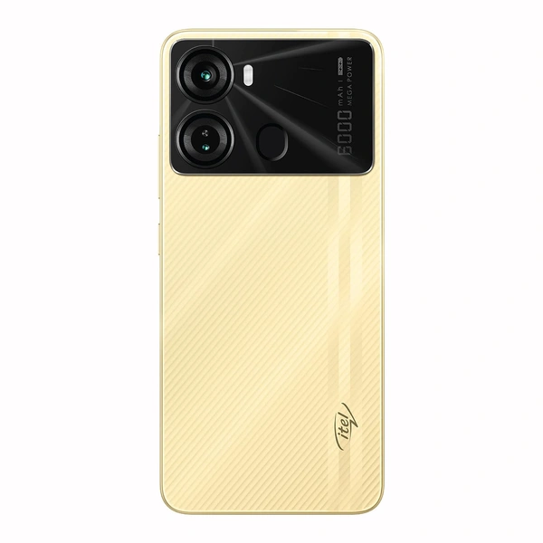 Itel itel P40 6000mAh Battery with Fast Charging | 4GB RAM + 64GB ROM, Up to 7GB RAM with Memory Fusion | 13MP AI Dual Rear Camera (Luxurious Gold) -