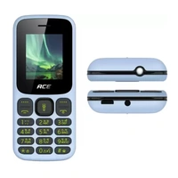 itel ACE 3 SHINE Keypad Mobile Phone | 4.5cm Bright Display | 1000mAh Battery | Wireless FM with Recording (Deep Blue) - City Blue