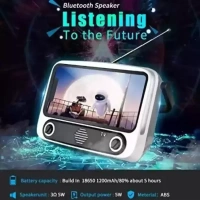 RD  RD-M-TV24 Portable Mini-tv Moblie Phone 3 W Bluetooth Speaker - Cyan Aqua