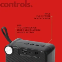 MZ M406SP (Portable Bluetooth Speaker) Dynamic Thunder Sound, 1200mAh Battery 5 W Bluetooth Speaker (Red) - Red