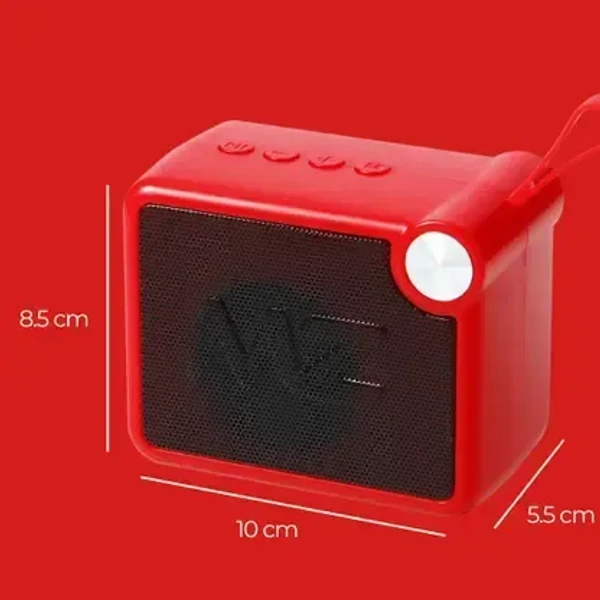 MZ M406SP (Portable Bluetooth Speaker) Dynamic Thunder Sound, 1200mAh Battery 5 W Bluetooth Speaker (Red) - Red