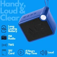 MZ M406SP (Portable Bluetooth Speaker) Dynamic Thunder Sound, 1200mAh Battery 5 W Bluetooth Speaker (Blue) - Blue