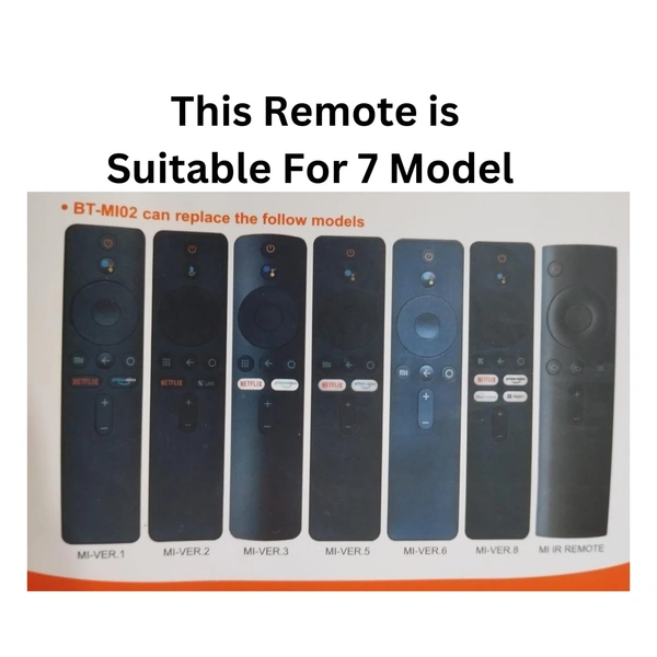 VEV mi / Xiaomi BT-MI02 LCD/LED Remote, Compatible/Replacement for MI XIAOMI Universal LCD/LED TV (with Voice) Remote Control (Black)