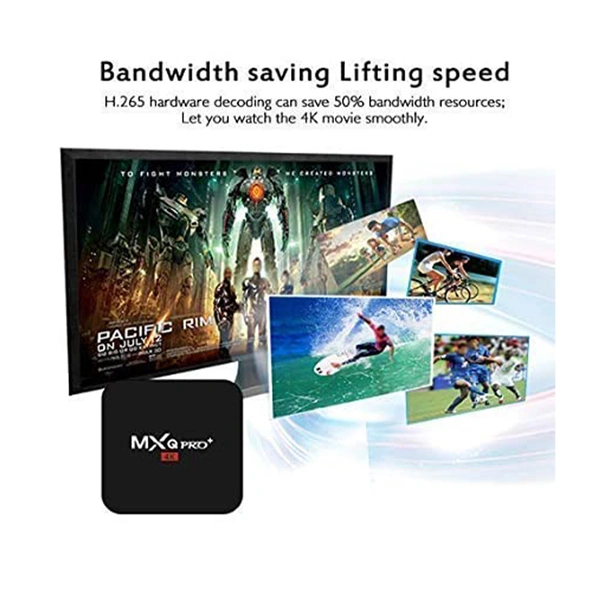 MXQ Pro 5G 4K Ultra HD 2GB /16GB Android 11.1 Smart TV Box OTT Media Player | Internet TV (Black)