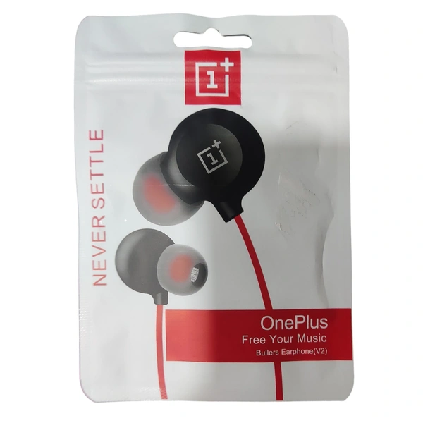 VEV One Plus Stereo Earphone | Never Settle | Free Your Music Bullers Earphone (Black)