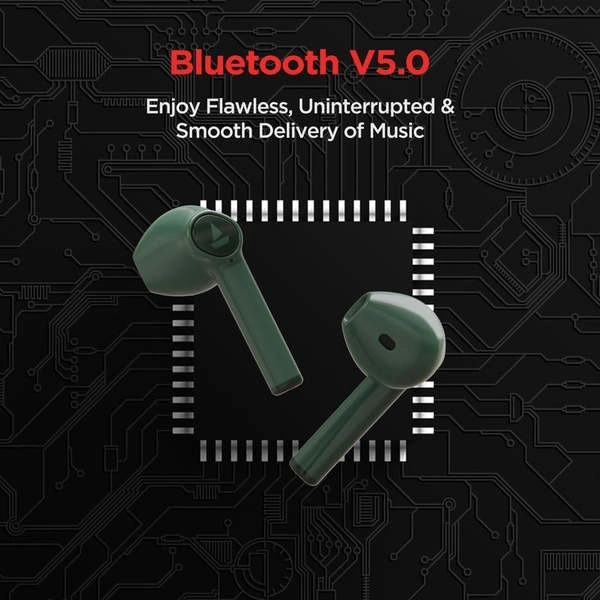 Boat boat AIRDOPES 138 Wireless Earphones (Viper Green) - Highland