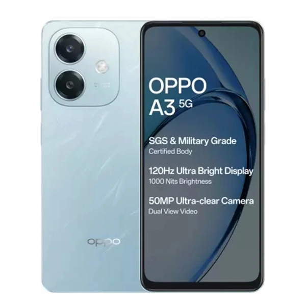 OPPO A3 5G 6GB RAM 128GB Storage | 45W Flash Charge (Ocean Blue) - Ocean Blue