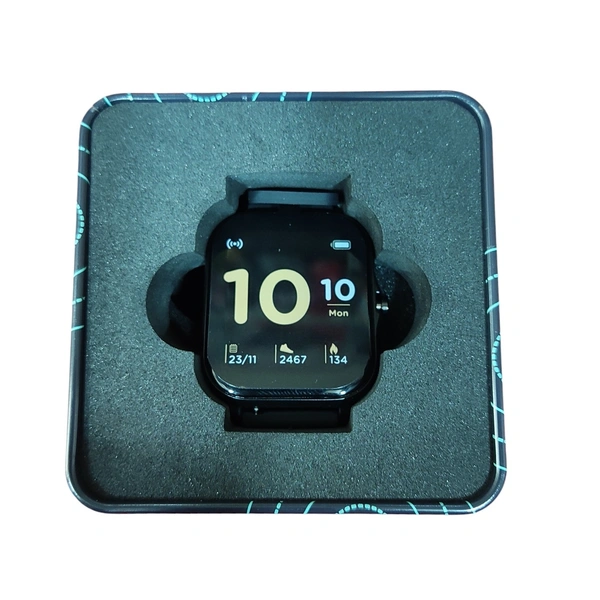 Pebble PRISM ULTRA 1.69" HD Display, Bluetooth Calling, Blood Oxygen level, Heart Rate monitoring, calories burn , step pedometer, multiple sports modes (Black)