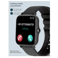 Pebble PRISM ULTRA 1.69" HD Display, Bluetooth Calling, Blood Oxygen level, Heart Rate monitoring, calories burn , step pedometer, multiple sports modes (Black)