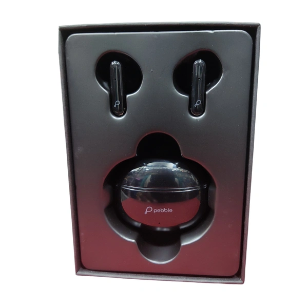 Pebble SOUL BUDS True Wireless Earpods | ENC with Dual Mic | Just making it crystal clear (Black) - Black