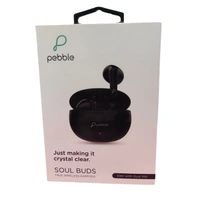 Pebble SOUL BUDS True Wireless Earpods | ENC with Dual Mic | Just making it crystal clear (Black) - Black