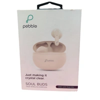Pebble SOUL BUDS True Wireless Earpods | ENC with Dual Mic | Just making it crystal clear (Peach) - Peach