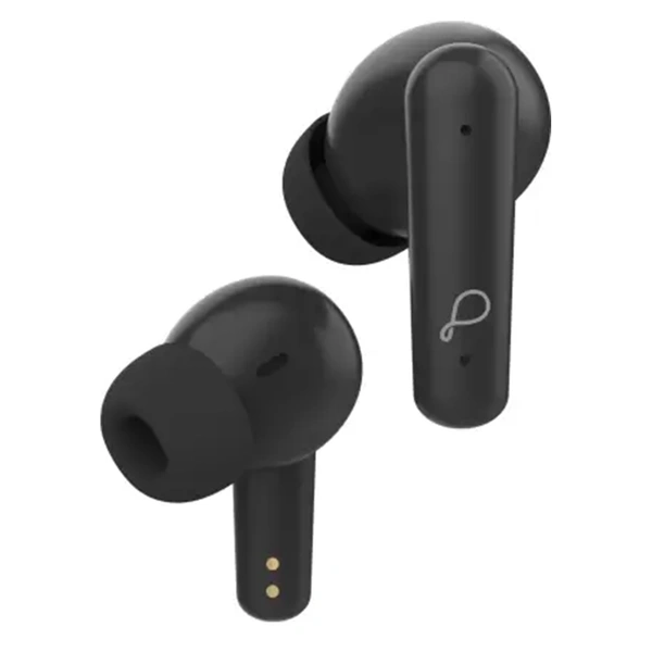 Pebble TRUBUDS True Wireless Earpods | ENC with Dual Mic | Just making it crystal clear (Black) - Black