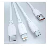 RD LS-33 | 3 in 1 USB Cable 4.2A Smart Chip (White)