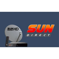 VEV Sun Direct HD Set Top Box Remote | Sun Plus HD Universal Remote | Original Remote (Black)