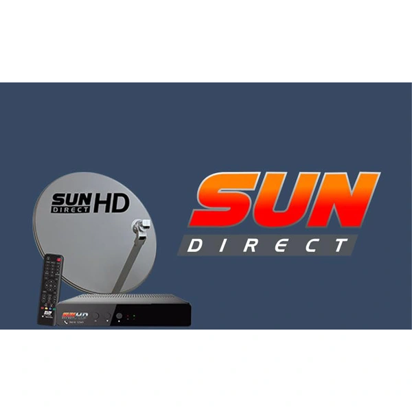 VEV Sun Direct HD Set Top Box Remote | Sun Plus HD Universal Remote | Original Remote (Black)