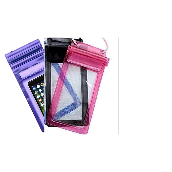 VEV Brand Rain Protection Mobile Cover with Triple Layer Protection, Pouch Case for All Mobile Phone, Waterproof Phone Pouch ( 1 Pc )