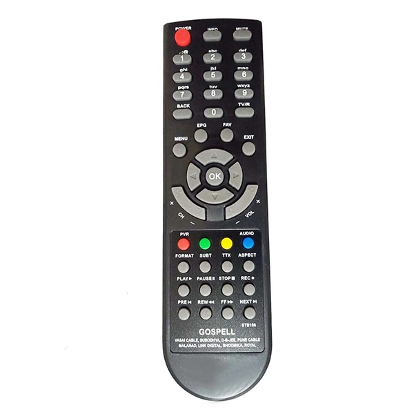 VEV STB156 STB 16-in-1 Set Top Box Remote Control Compatible for Signet