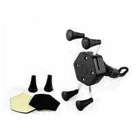 XGRIP ZM-006 Motorcycle / Bike / Mobile Holder with Adjustable X-Grip Spider Cell Phone Cradle Stand (Black)