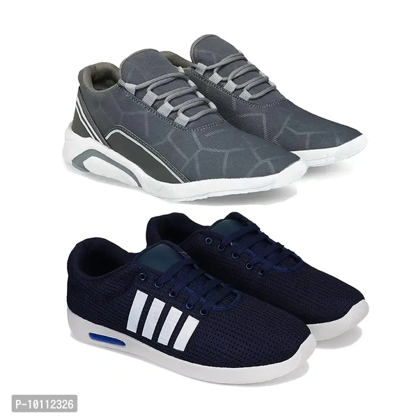 Stylish Fancy Canvas Sports Walking Shoes For Men