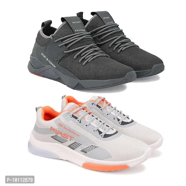 Stylish Fancy Canvas Sports Walking Shoes For Men