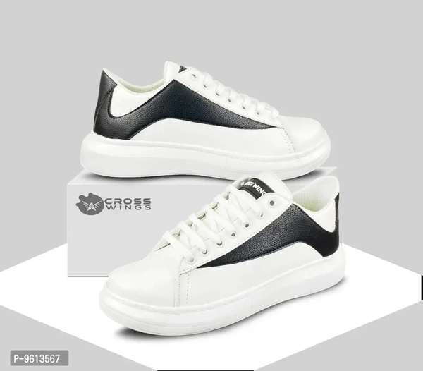 Stylish Fancy Synthetic Leather Casual Sneakers Shoes For Men
