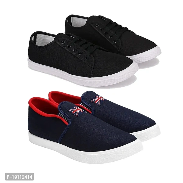 Stylish Fancy Canvas Sneakers Walking Shoes For Men